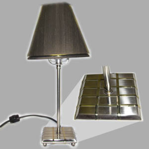 Chrome and Brass Accent Lamp