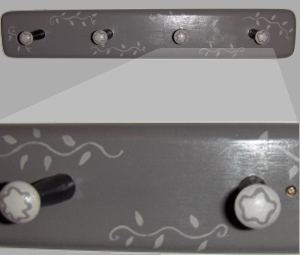 Dove Gray Pegged Rack