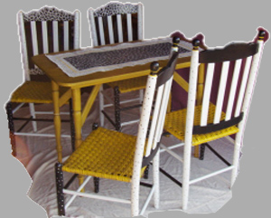 Morning Sun Table and 4 Chairs
